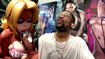 Candy Kong Makes A Hard Cock Cum Hard Ass Fuck As She Sucks It Off, AI Generated