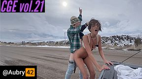 COMPLETE GIRLFRIEND EXPERIENCE: Petite Latina Aubry Babcock Wild Outdoor Fuck And Facial