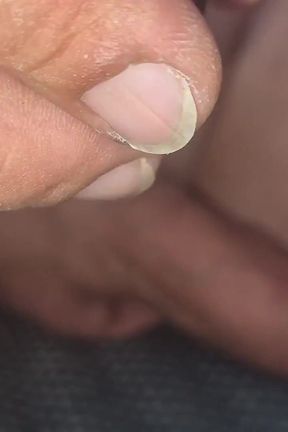 I'm Polishing My Feet and Finger Nails in Pink