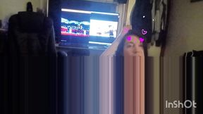 kenzie kiwi has come over to suck fuck and puff