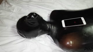 Miss Perversion, Teased &amp; Breath Controlled in a Latex!