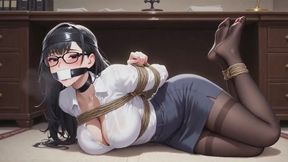 Bondage Fantasies #91B: Secretary's Secret Hogtie Confession (Animated)