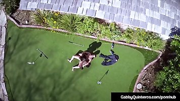 Busty Latina MILF Gabby Quinteros gets fucked outdoors
