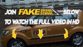 Hot Driving School Long black cock pleases busty blonde exa