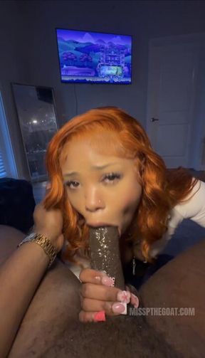 Redhead gets a nasty Cumshot