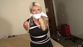 MP4 Format big busted Holly bound barefoot and double gagged MP4 Format