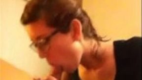 My busty amateur nerdy babe is not shy in bed with me