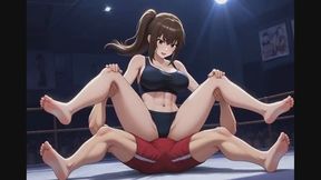 Mixed Wrestling Confessions #155B: New Year's Domination Delight (Animated)