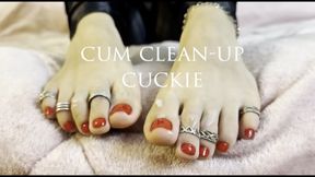 cummy soles cleanup job for cuckie