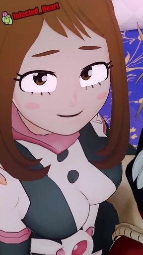 MPOV Toga and Ochako Threesome My Hero Academia Hentai Animation!