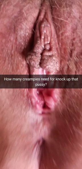 How many creampies need for breed this wifey&rsquo;s pussy?