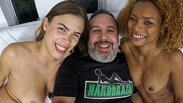 Fazendo uma festa com casal real Ma Santos e Binho Ted