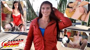 German Scout - Petite Tall Youngster Lana Lenani with Long Legs and Hair at Casting