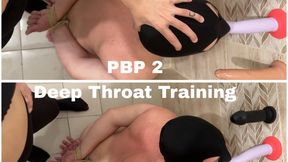 PBP 2 Deep Throat Training With 3 Big Dildos By Cruel Mistress Jennifer