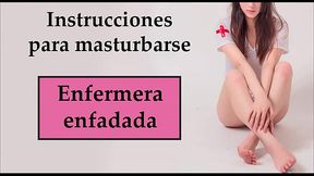 Enfermera enfadada quiere castigarte. JOI espa&ntilde_ol.