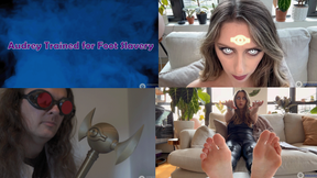 &quot;Audrey Trained For Foot Slavery&quot; POV Foot Fetish Foot Oiling