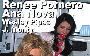 Ana Nova & Renee Pornero & J Monty & Wesley Pipes Bbgg BDSM Suck Anal Creampie Gmnt-tbw-01