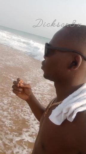 On the Beach of Cotonu Wanking Alone Who Cares for a Quickie