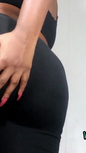 Key moment from &quot;Giantess Gym Bully Sits on You with Her Big Ass 1 Role Play&quot;