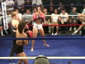 Topless Female Boxing