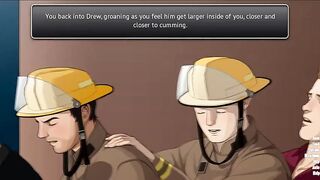 Jake Route's coming-out party in HD anime uncensored!