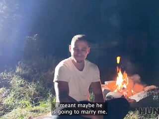 HUNT4K. Hawt Czech teen Chloe Heart jumped on a large hunter’s knob