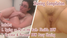 Shaving Compilation- Legs &amp; Pussy