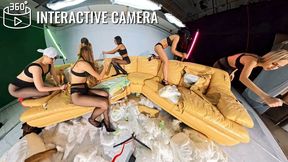 GIRLS vs LEATHER SOFA #5 - VR