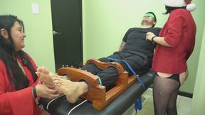 Christmas tickles: Pitaya tickler tag teamed by Amaru and Miss Kitty (full body camera)