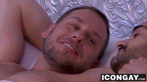 Handosome stud Hans Berlin drills Tony Dazzle from behind