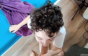 DICK ALERT! Fucked awake and jerk on her!