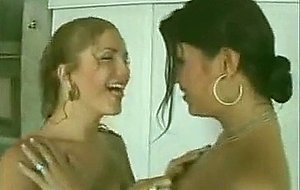 Teen trannies having water fun