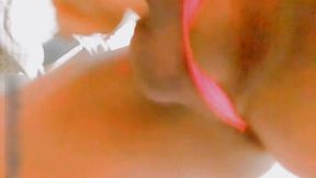thai shemale tight anal fuck by huge dildo and masturbating