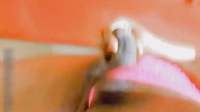 thai shemale tight anal fuck by huge dildo and masturbating