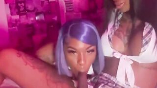 Magnificent Ebony TRANSSEXUAL Kendall Screws TRANSSEXUAL Londyn Dior Sapphic Fuck-a-thon