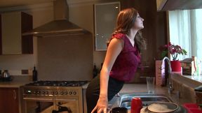 Sensational babe in high heels gets banged