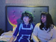 Jackie Feet and Nixlynka fool around with a Dukes Doll during COVID quarantine