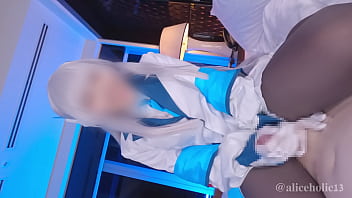 Blue Archive Ushio Noa Cosplay | 14-time consecutive edging with glove handjob POV video. aliceholic13