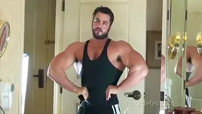 Frank Showers And Jerks Off