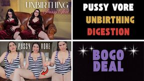 PUSSY VORE BOGO COMPILATION - Vored, Swallowed Whole, Digested with Countess Wednesday - Same Size Pussy Vore, Shrinking Fetish, Bundle MP4 1080p