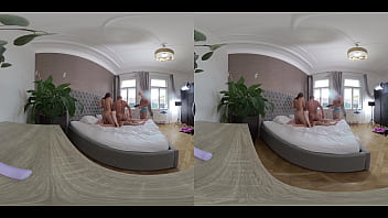 Kaira Love &amp_ Tiffany Blue VR Video Part Two - CHEATING REDHEAD SQUIRTS like a FIRE HYDRANT in EPIC THREESOME