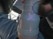 Kenzie Reeves Fleshlight fuck in car 🚘🛣️