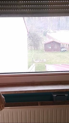 My doll wants me to fuck her in front of the window so the neighbors can see her   Clip 1