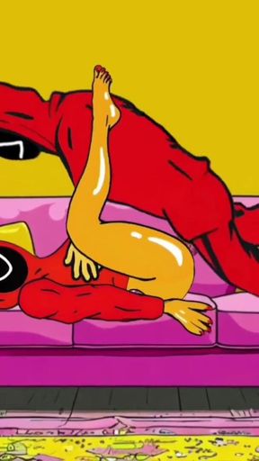 Emotional moment from &quot;Cuckold Squid Games. Animated Parody of the Squid Game  Cartoons  Animation&quot;