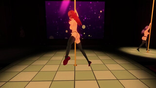 sexy dancing with 3 maid