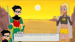 Raven Tempts Terra with Forbidden Desires in Hot Teen Titans Tryst