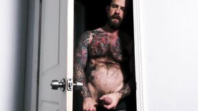 Tatted daddy catches stepson watching porn & drills him