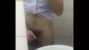 Asian Office Worker Smacks His Ass in Solo Gay Porn Scene
