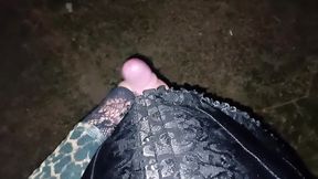 MistressLeo seducing and pegging her sissy slut outdoor while dogging