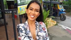 ”Thai MILF amateur takes a big dick ass fucking after being picked up”